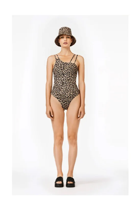 Goldbergh Parade Swimsuit in Animal Print Sporty Swimwear Bottoms