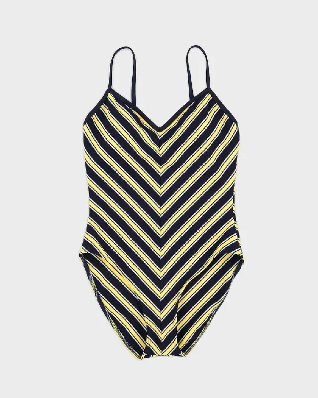 Vintage Striped Swimsuit - M Sexy Two-Piece Set