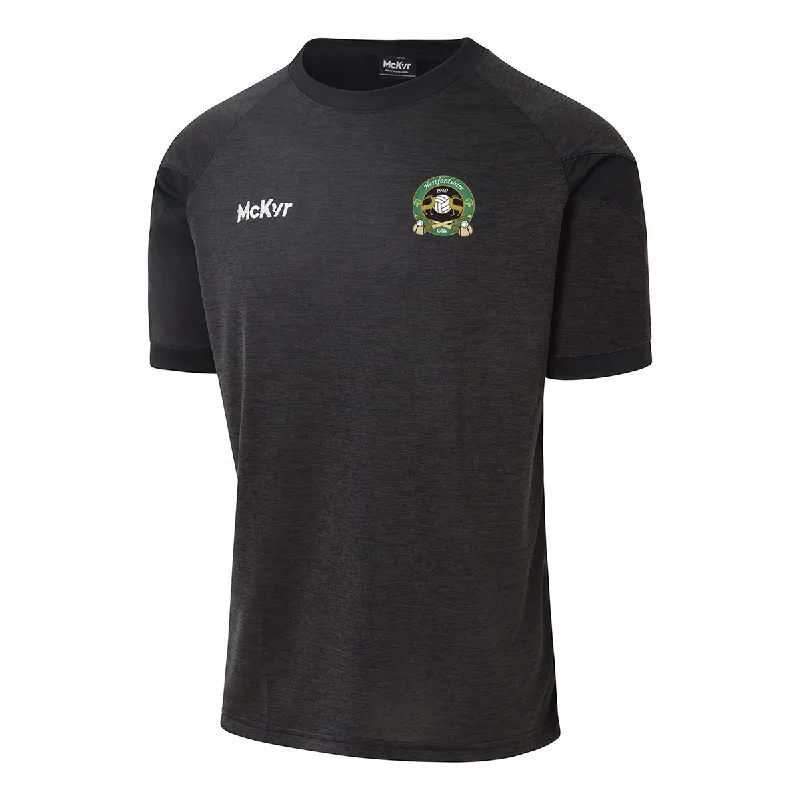 Mc Keever Hertfordshire GAA Core 22 T-Shirt - Adult - Black-- Ribbed Striped Patterned