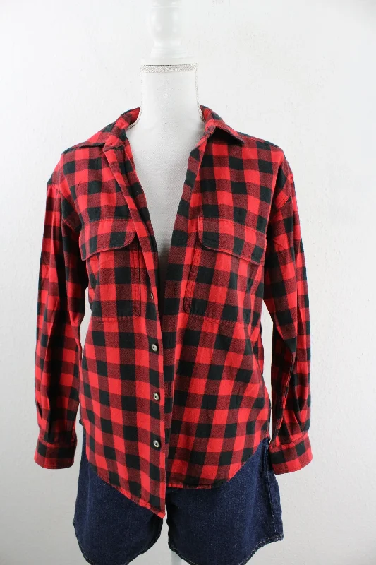 Vintage Checkered Shirt (XS)-- Chenille Fabric Brocade Fabric Lace Fabric