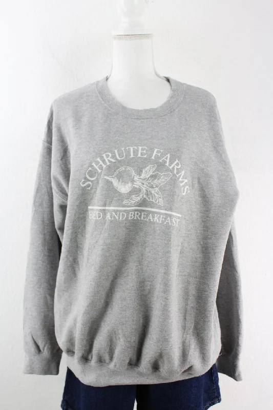 VIntage B&B Swetashirt (L)-- Chenille Blend Fleece Blend Nylon Blend