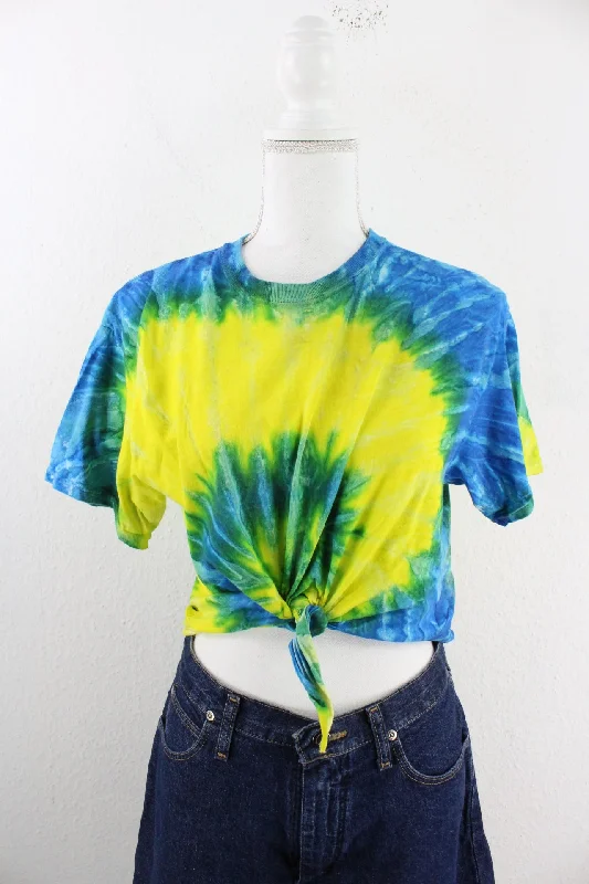 Vintage Tie Dye T-Shirt (M)-- Rayon Fabric Velvet Fabric Corduroy Fabric