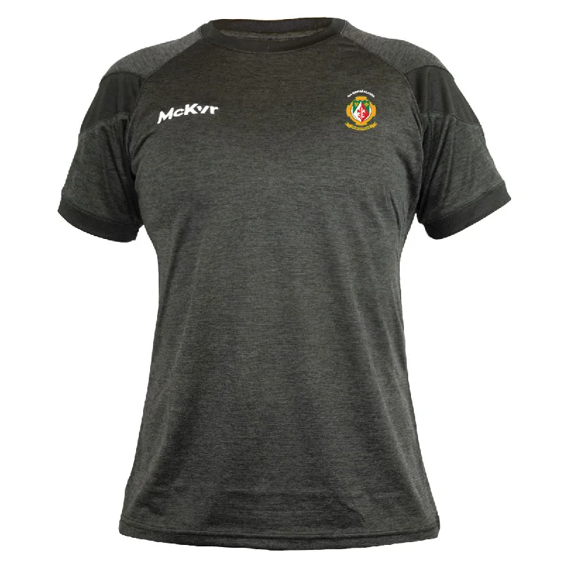 Mc Keever Sarsfields GAA Core 22 T-Shirt - Womens - Black-- Print Jacquard Patchwork