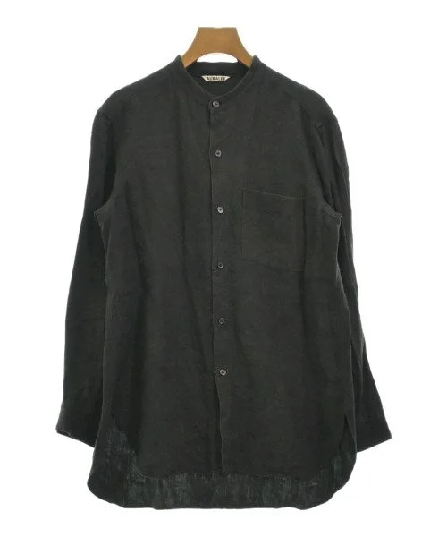 AURALEE Casual shirts-- Collared Crew Neck Turtle Neck