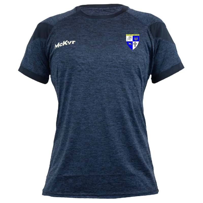 Mc Keever Dromina GAA Core 22 T-Shirt - Womens - Navy-- Welt Pockets Slit Pockets Flap Pockets