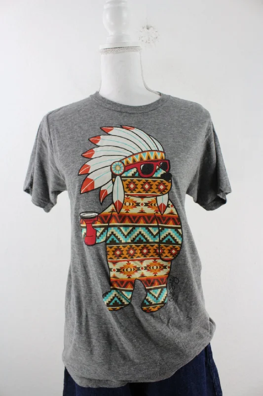 Vintage Riot Society T-Shirt (M)-- Zippered Buttoned Snapped