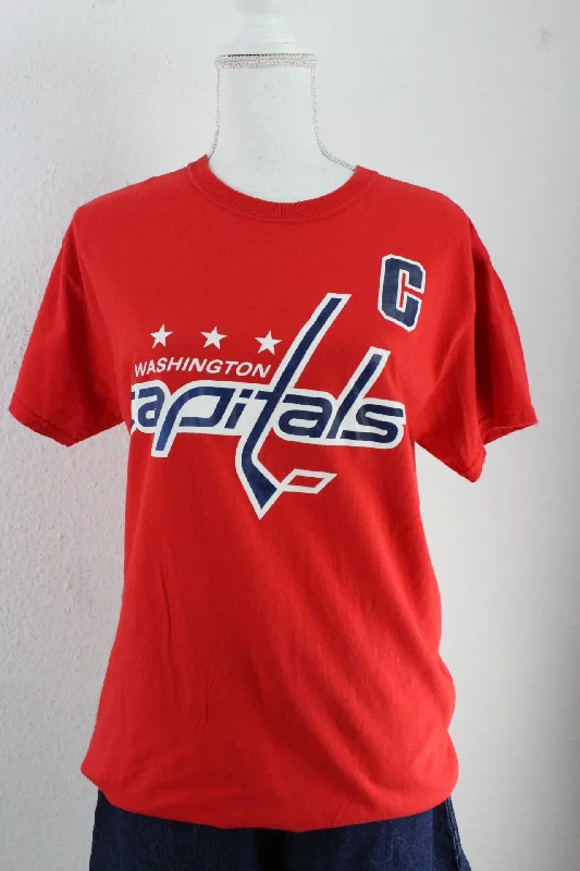 Vintage Capitals T-Shirt (M)-- Hooded Caped Shawl Collar