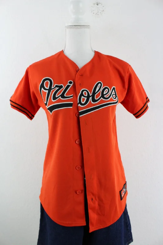 Vintage Orioles T-Shirt (L)-- Seamless Knitted Crochet