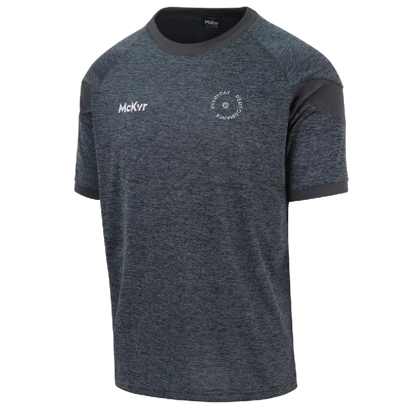 Mc Keever Everyday Performance Core 22 T-Shirt - Adult - Charcoal-- Zippered Buttoned Snapped