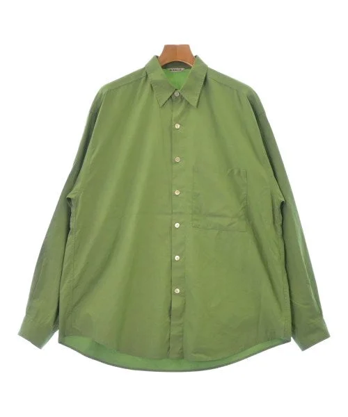 AURALEE Casual shirts-- Hooded Caped Shawl Collar