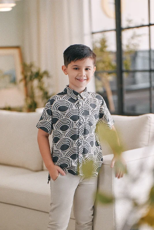 The Caya Batik Shirt - Echo-- Rayon Fabric Velvet Fabric Corduroy Fabric