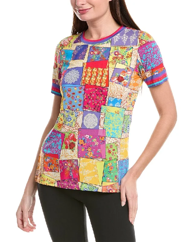 Johnny Was The Janie Favorite T-Shirt-- Oversized T-Shirt Spandex breathable