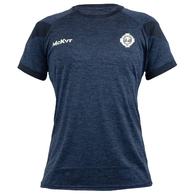 Mc Keever Ballincollig GAA Core 22 T-Shirt - Womens - Navy-- Notch Collar Peter Pan Collar Cowl Neck