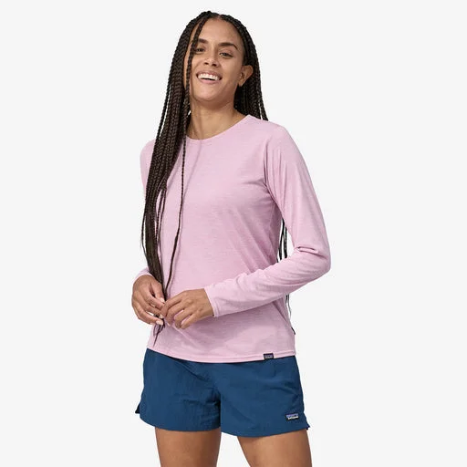 Women's Patagonia | Long Sleeve Capilene Cool Daily Shirt | Mauve-- Thin T-Shirt Open Front Quick Dry