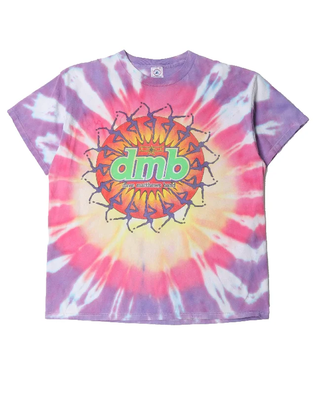 Dave Matthews Band Tie Dye T-Shirt-- Graphic T-Shirt Round Neck Polyester