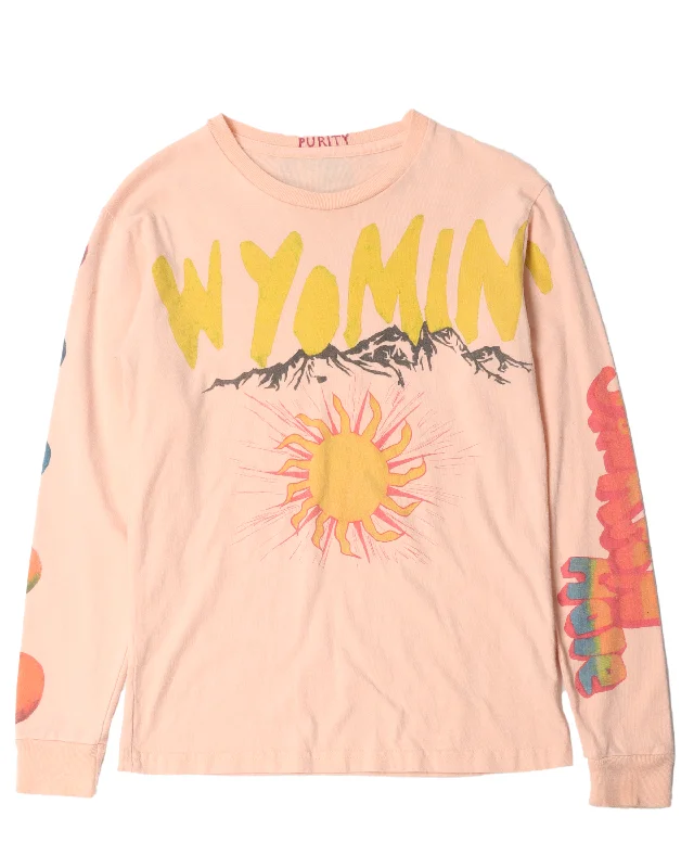 Wyoming KKW Long Sleeve T-shirt-- Sequined Glittery Shiny