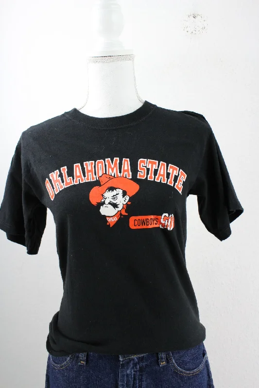 Vintage Oklahoma State T-Shirt (S)-- Chenille Brocade Lace