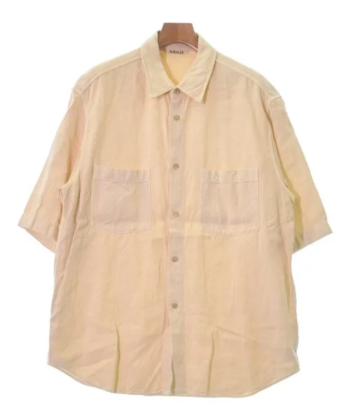 AURALEE Casual shirts-- Silk Blend Satin Velvet