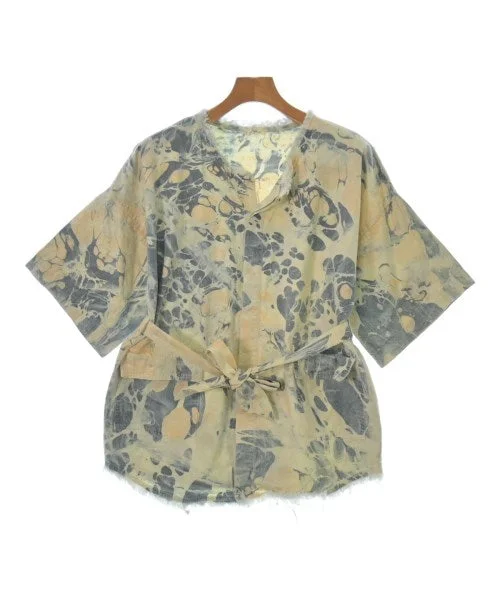 ATELIER DELPHINE Casual shirts-- Thin T-Shirt Open Front Quick Dry