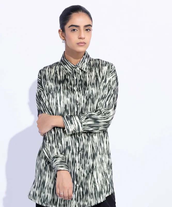 Loose Fit Silky Shirt-- Layered Multi-layer Single Layer