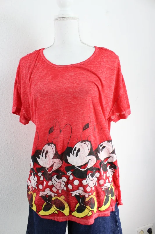Vintage Minnie T-Shirt (L)-- Oversized T-Shirt Spandex breathable