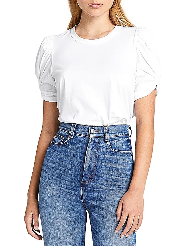 Kati Womens Cotton Crewneck T-Shirt-- Jersey Fabric Tulle Fabric Batik Fabric