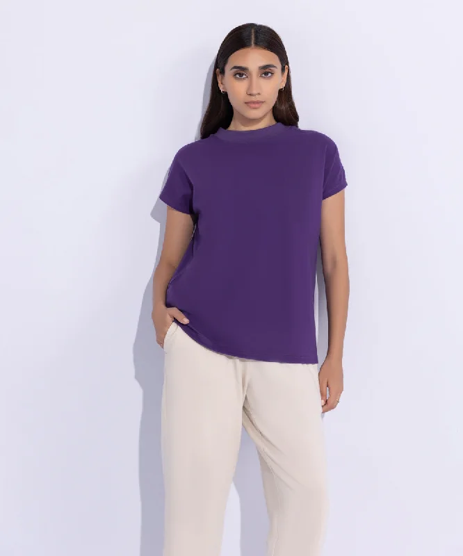 T-Shirt with Kimono Sleeves-- Plaid T-Shirt Polka Dot Checkered