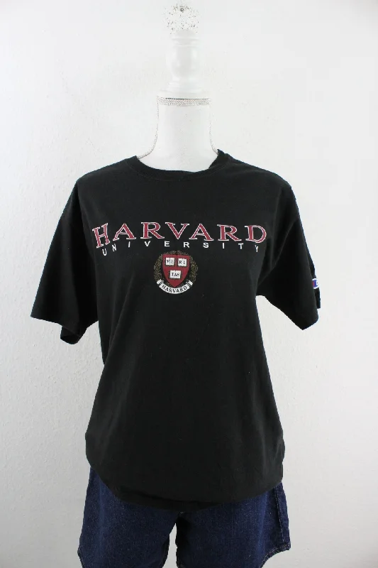 Vintage Harvard T-Shirt (M)-- Satin Blend Silk Blend Wool Blend