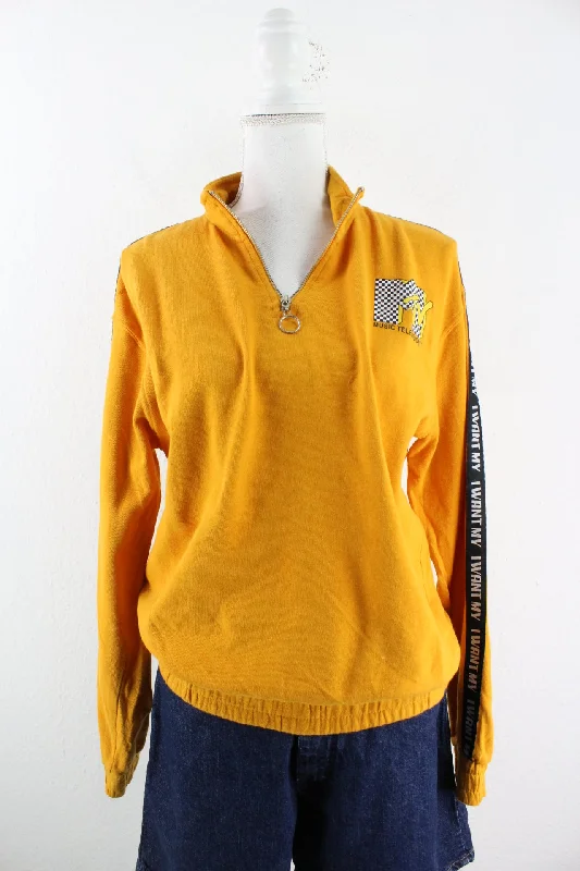 Vintage MTV Shirt (L)-- Notch Collar Peter Pan Collar Cowl Neck