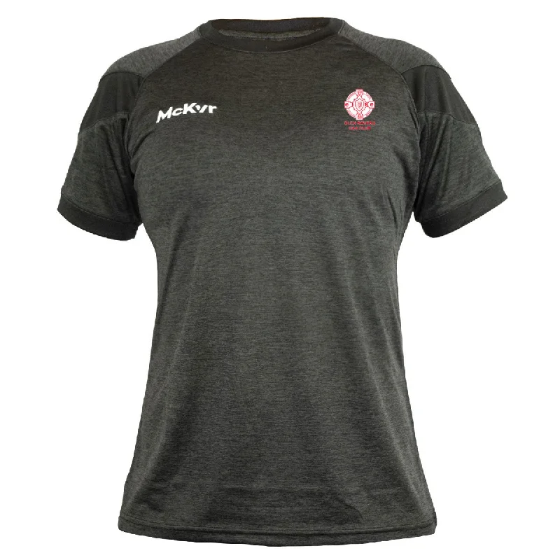 Mc Keever Glen Rovers GAA Watford Core 22 T-Shirt - Womens - Black-- Collared Crew Neck Turtle Neck