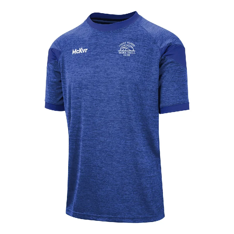 Mc Keever Tyrone Towers Basketball Core 22 T-Shirt - Adult - Royal-- Polka Dot Checkered Tartan