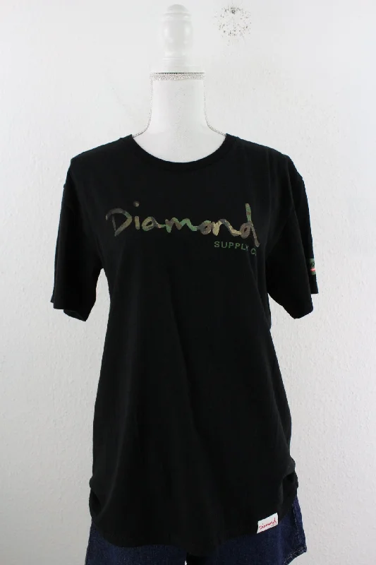 Vintage Diamond T-Shirt (XL)-- Plaid T-Shirt Polka Dot Checkered