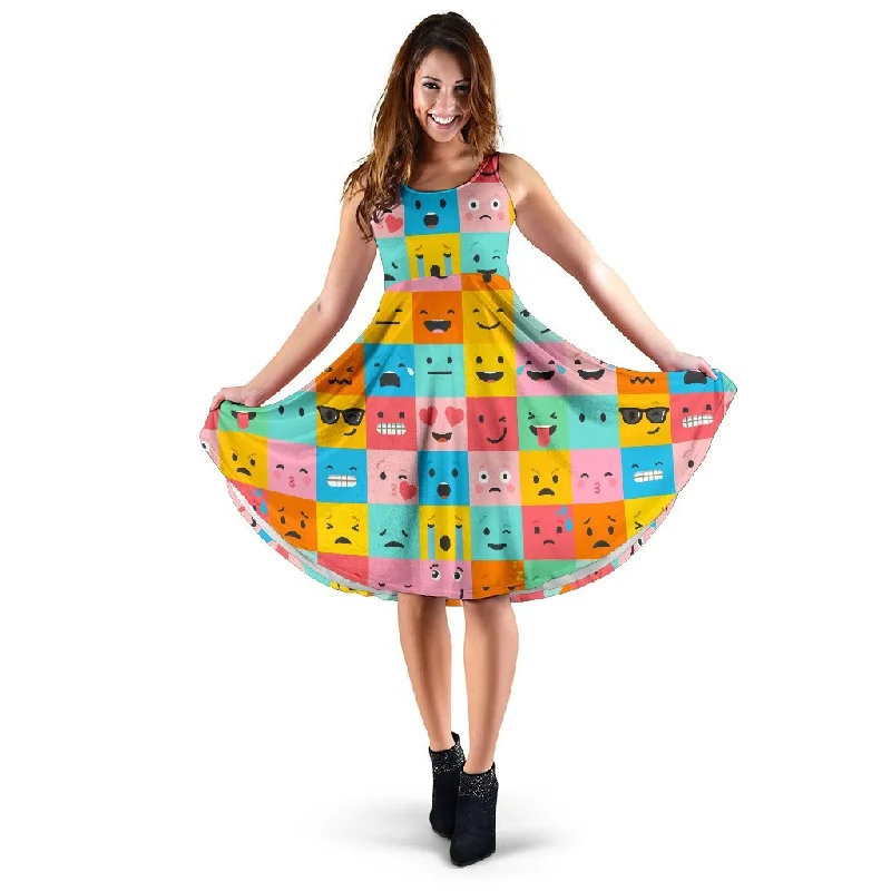 Emoji Pattern Print Dress Tunics Favorite customer