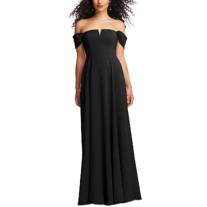 Dessy Collection by Vivian Diamond Womens Solid  Evening Dress Tunics Practical easy-care