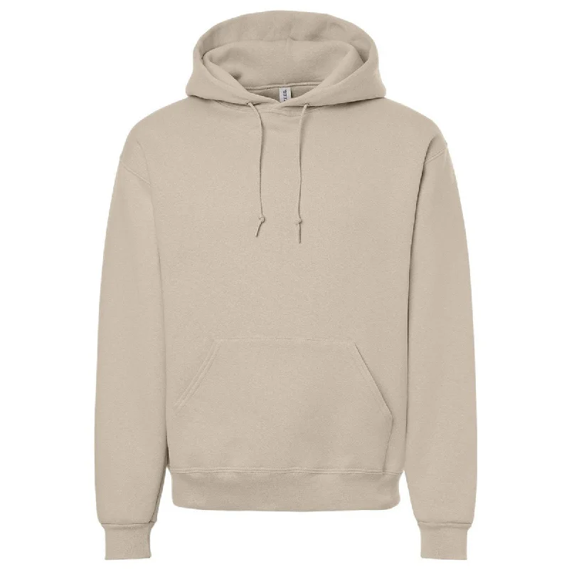 Jerzees Unisex Putty Rugged Hooded Sweatshirt Hoodie with Rhinestones Sparkly Elegant