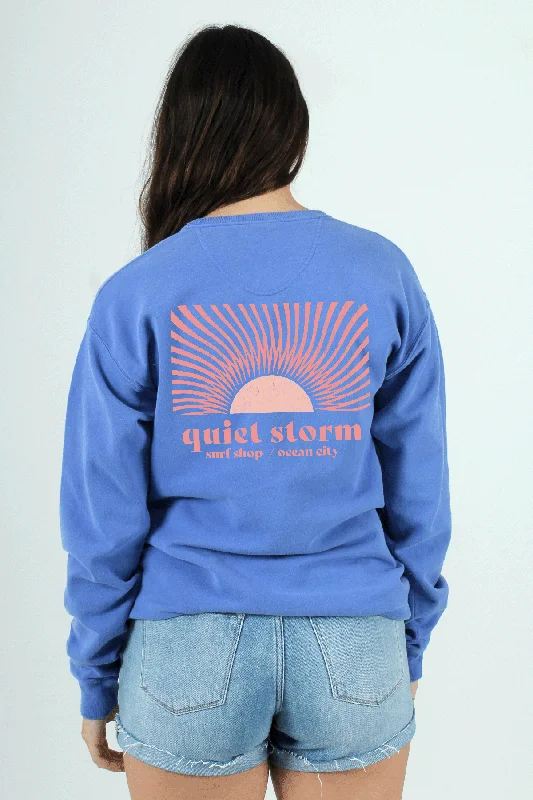 Summer Sun Crew Sweatshirt Hoodie with Pattern Geometric Abstract