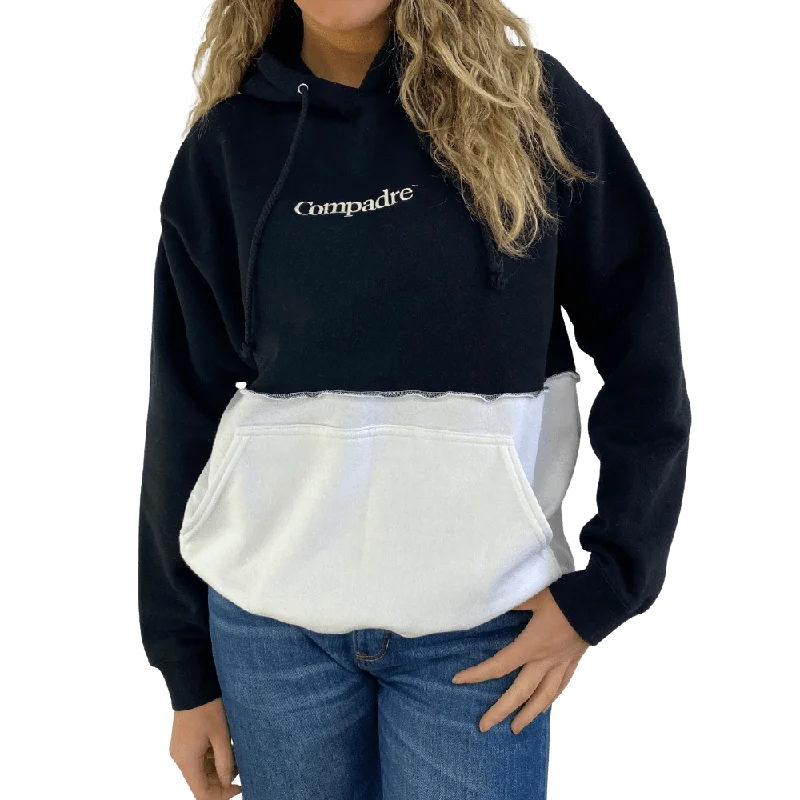 Compadre Unisex Hooded Sweatshirt Hoodie with Elastic Cuffs Stretchable Comfortable
