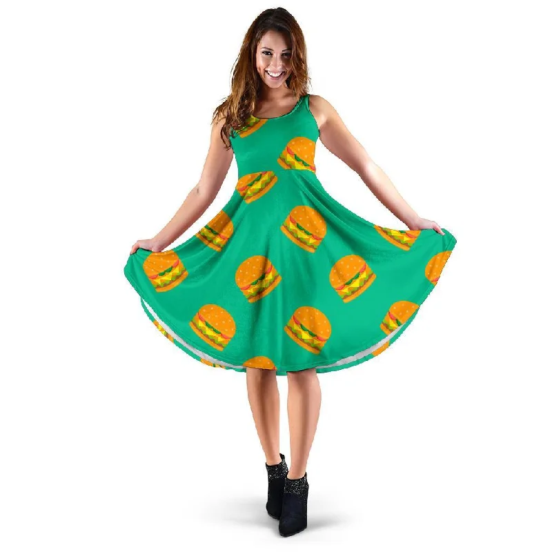 Hamburger Pastel Pattern Print Dress Tunics Brand named