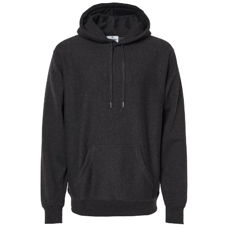 Independent Trading Co. Unisex Charcoal Heather Legend Heavyweight Hoodie Hoodie with Color Block Contrast Stylish