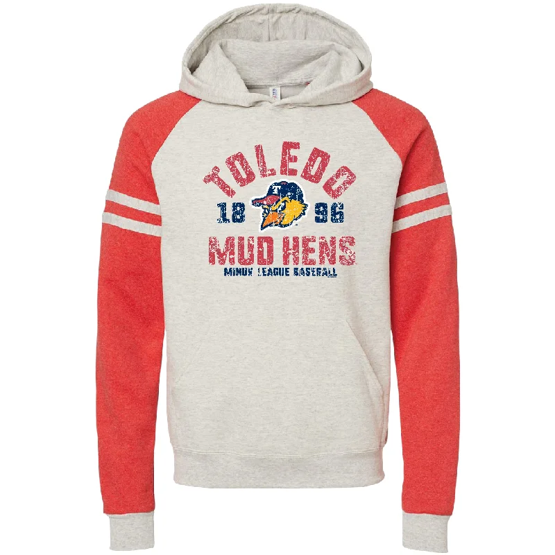 Toledo Mud Hens Issues Color Blocked Raglan Hoodie Hoodie with Print Artistic Unique