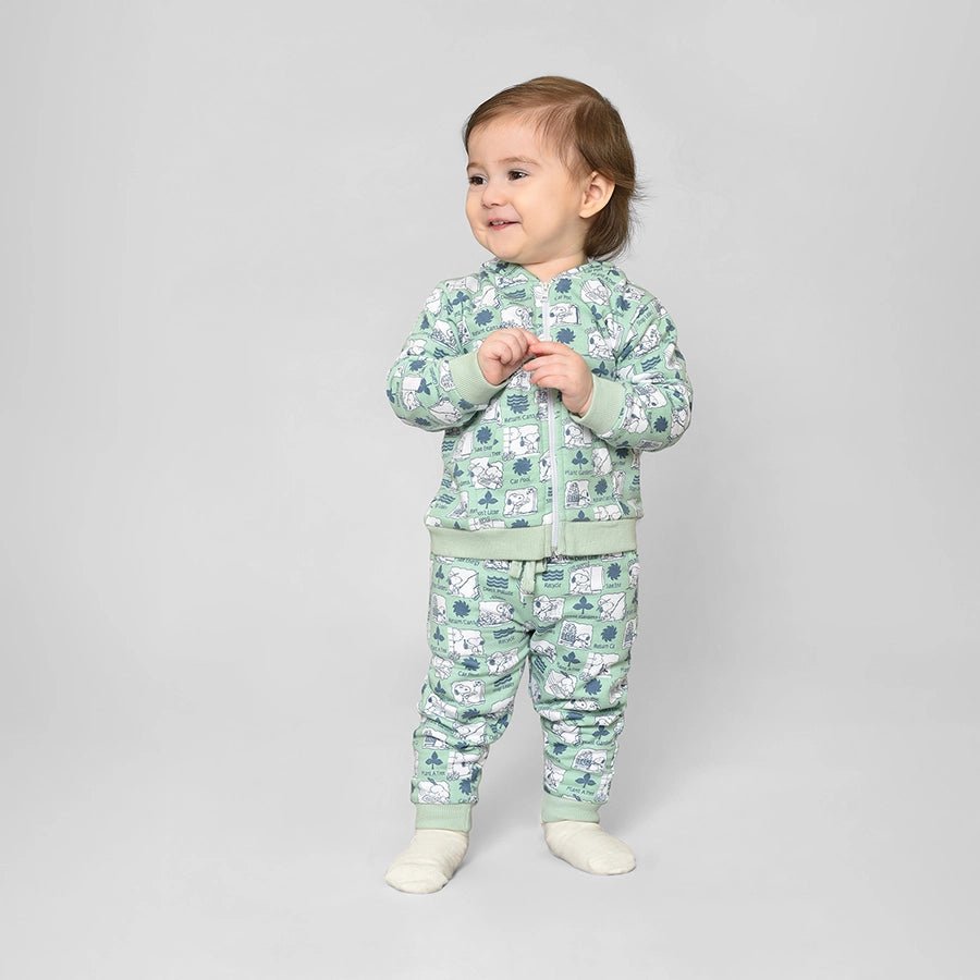 Peanuts™ Fleece Sweatshirt with Pyjama Set for Kids Hoodie with Hem Patch Decorative Personalized