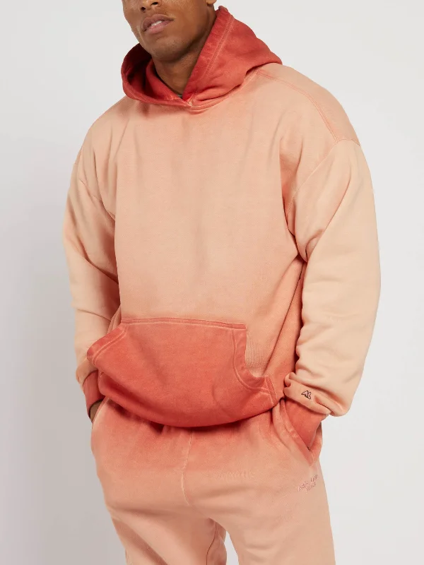 Bleach Spray Hoodie - Ginger Spice Hoodie with Lace Feminine Delicate