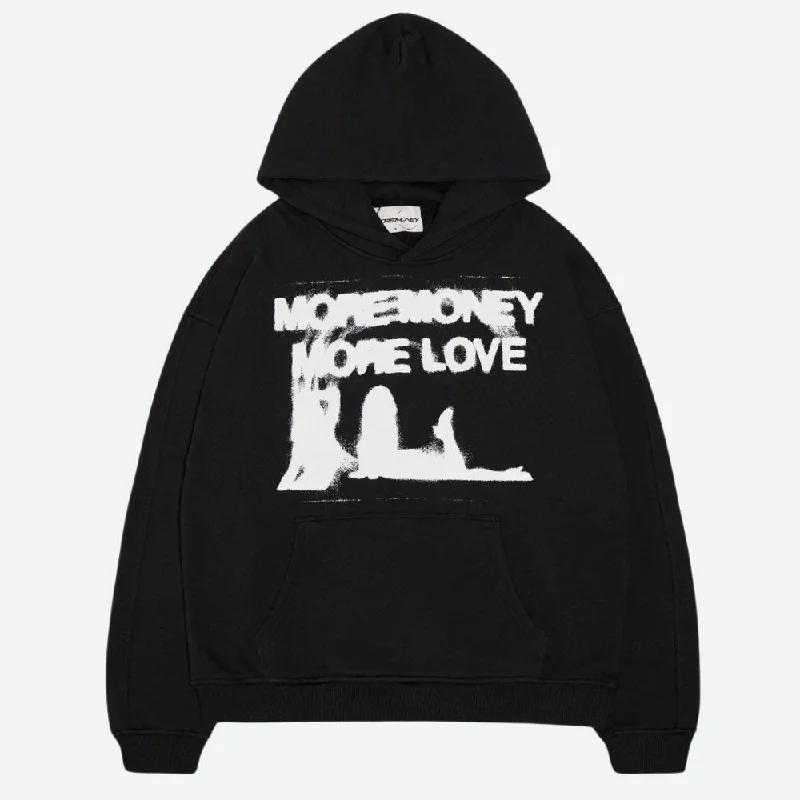 More Money More Love Hoodie Hoodie with Patch Decorative Personalized