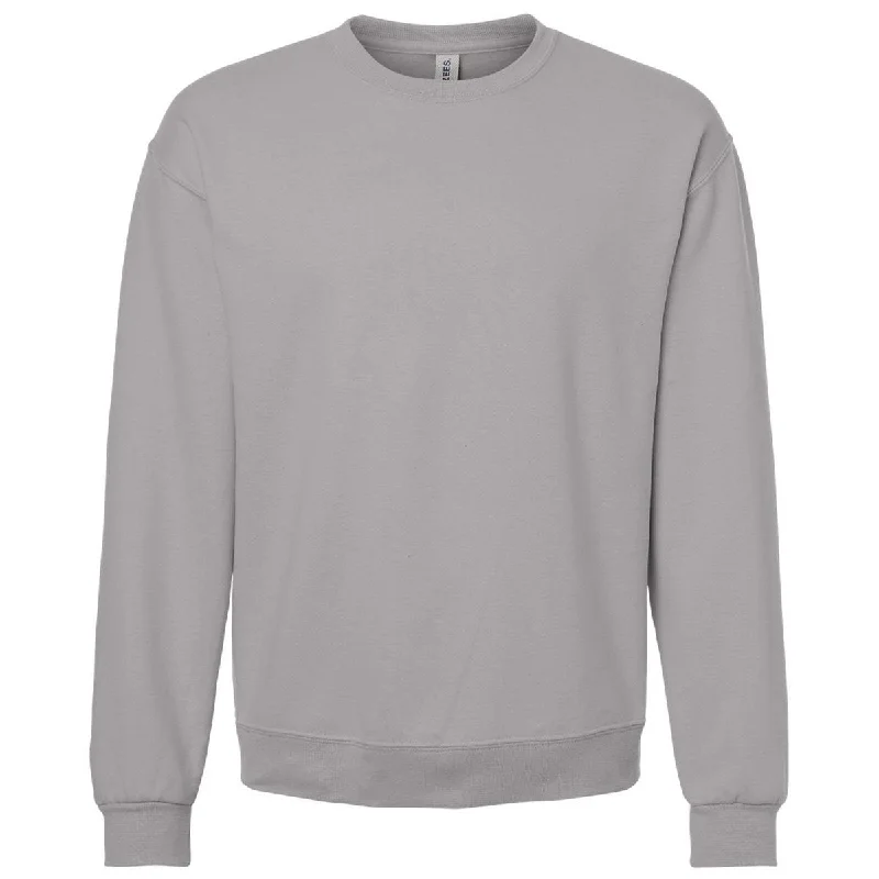Jerzees Unisex Rock Ultimate CVC Crewneck Sweatshirt Hoodie with Applique Textured Unique