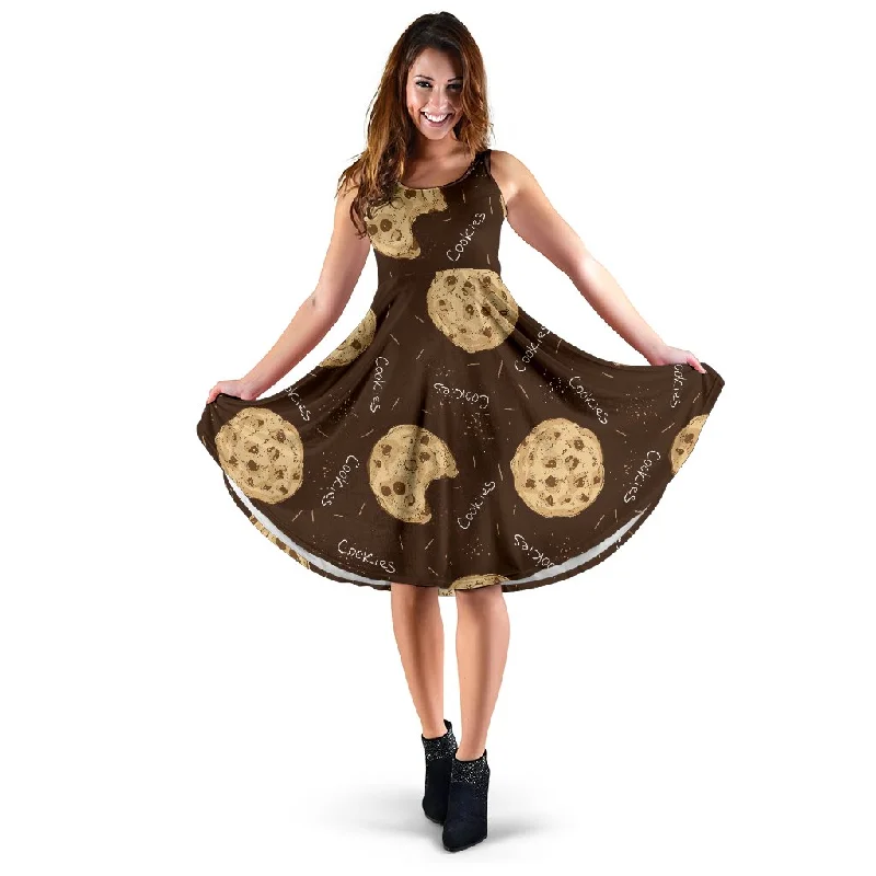 Cookie Pattern Print Dress Tunics Essential wardrobe