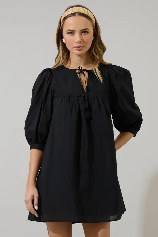 Chila Babydoll Mini Shift Dress Tunics Bridal satin
