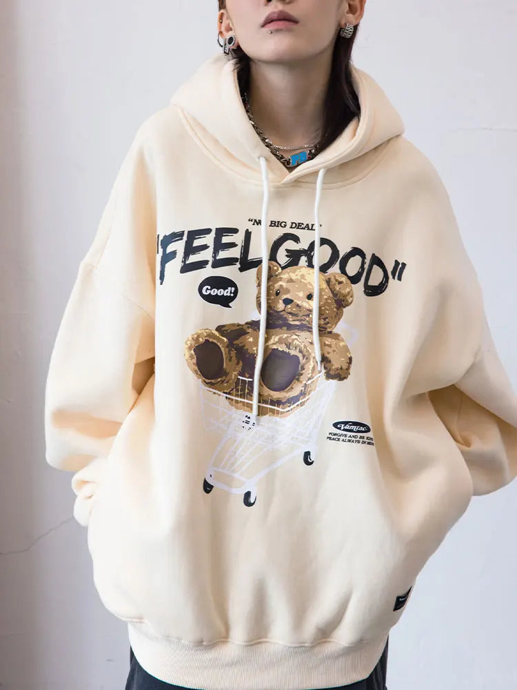 Teddy Bear Hoodie Hoodie with Hood Adjustable Protection