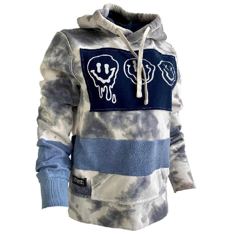 Smile Unisex Hooded Sweatshirt Hoodie with Half-Zip Sporty Casual