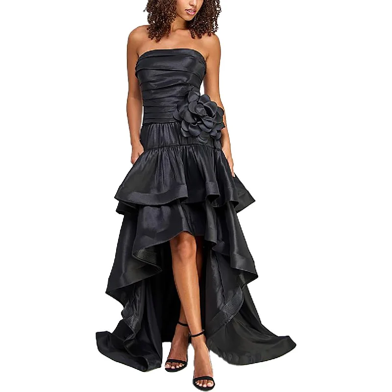 City Studio Womens Juniors Hi-Lo Strapless Evening Dress Tunics Chic elegant