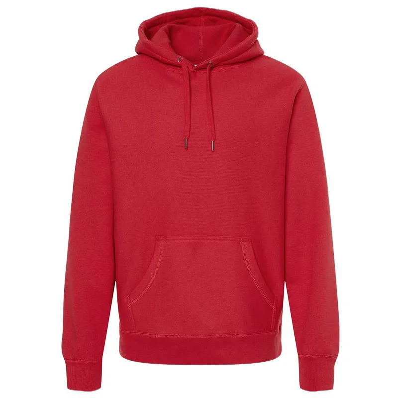 Independent Trading Co. Unisex Red Legend Heavyweight Hoodie Hoodie with Pattern Geometric Abstract